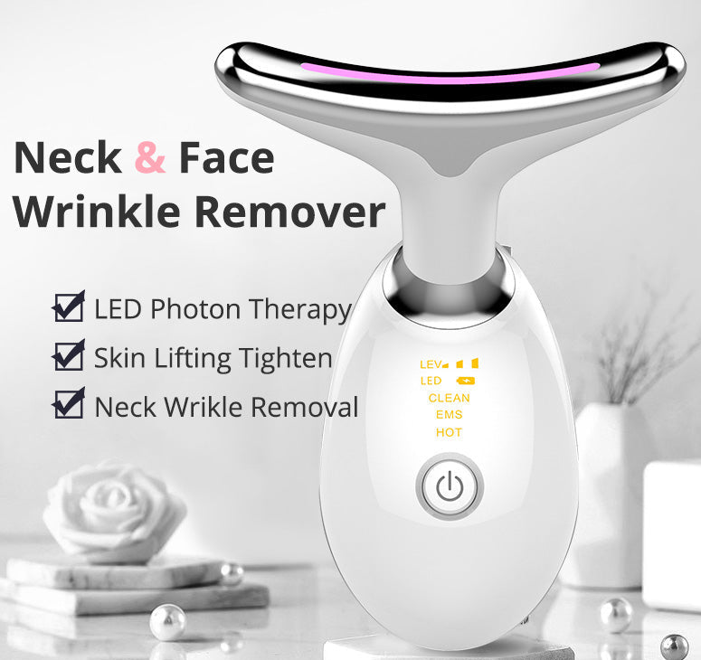 Thermal Neck Lifting And Tighten Massager Electric Microcurrent Wrinkle Remover