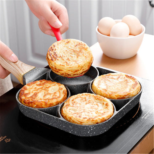 Multi Functional 4 Hole Frying Pan Non Stick Pan